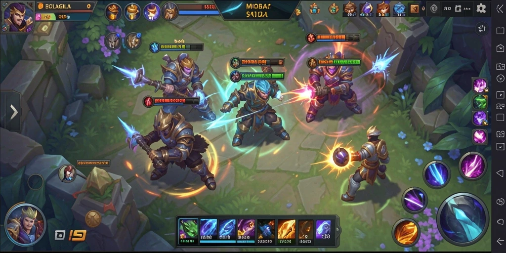 Gameplay BOLAGILA yang intens dan penuh strategi.