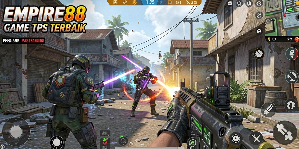 Tampilan gameplay seru dari EMPIRE88 dalam aksi TPS.