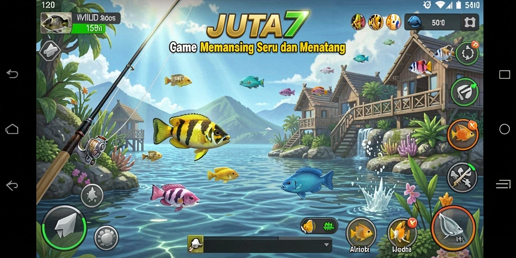 Tangkapan ikan yang menakjubkan dalam gameplay JUTA7.
