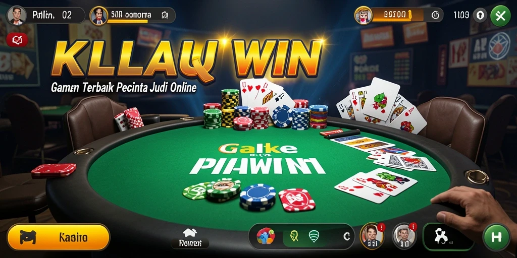 Tampilan gameplay Poker yang mendebarkan di KILAUWIN.