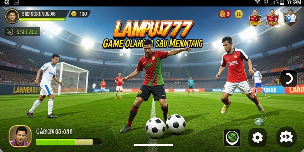 Tampilan gameplay LAMPU777 dengan aksi mendebarkan di lapangan.