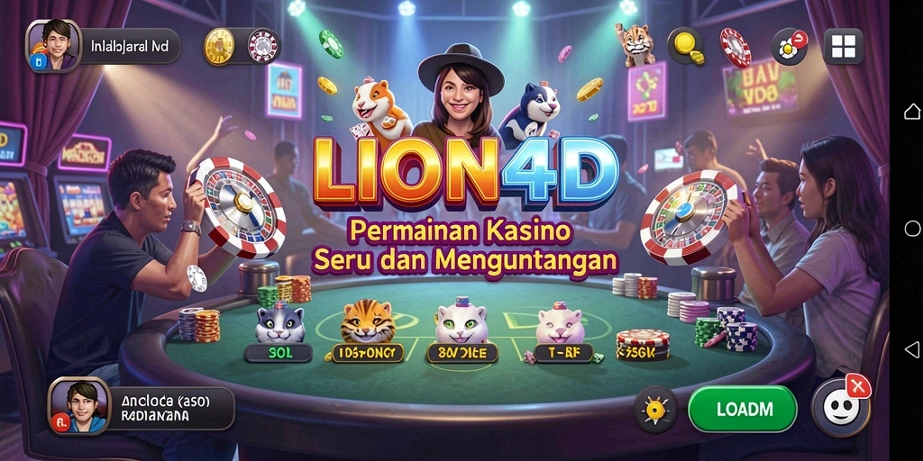 Screenshot menarik menunjukkan gameplay seru di LION4D.