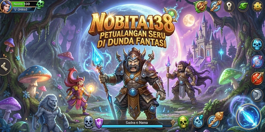 Gameplay NOBITA138 dengan aksi petualangan yang menegangkan.