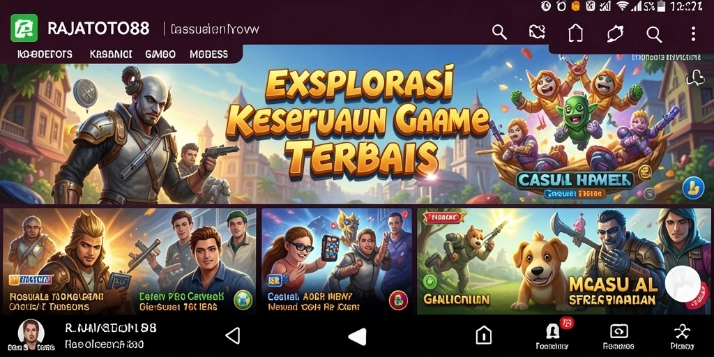 Tampilan gameplay RAJATOTO88 yang seru dan menyenangkan.