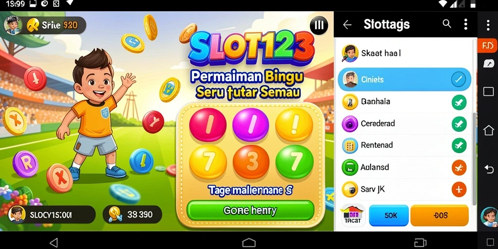 Gameplay seru dengan tampilan Bingo yang atraktif.