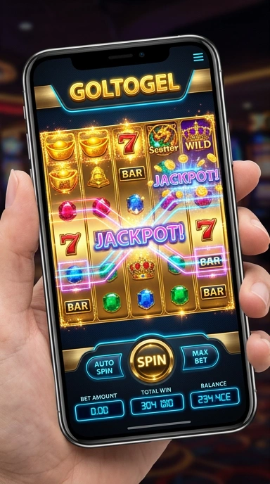 Tampilan antarmuka aplikasi goltogel yang ramah pengguna.